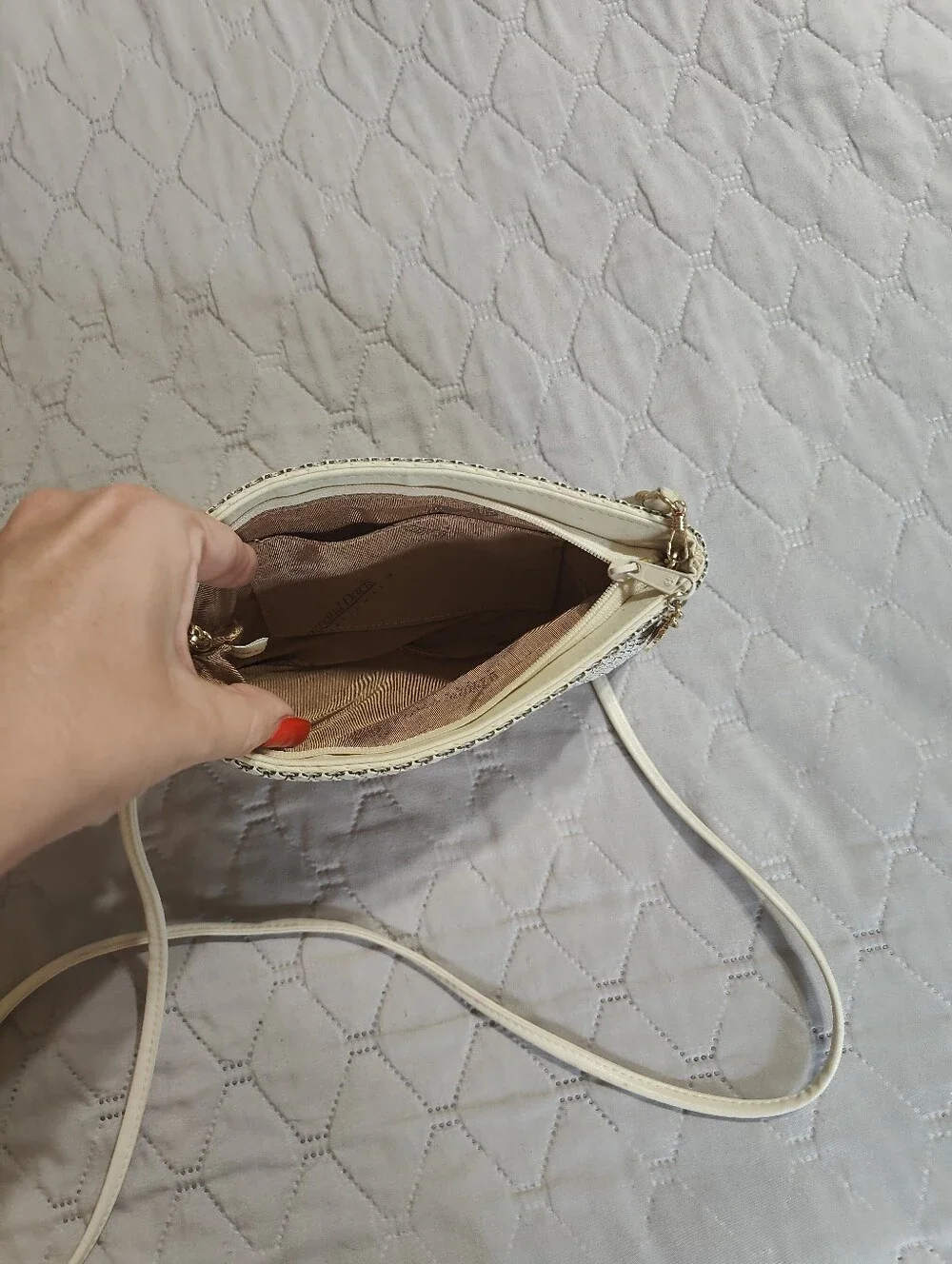 Whiting & Davis Vintage Metal Mesh Crossbody Bag Removable Strap